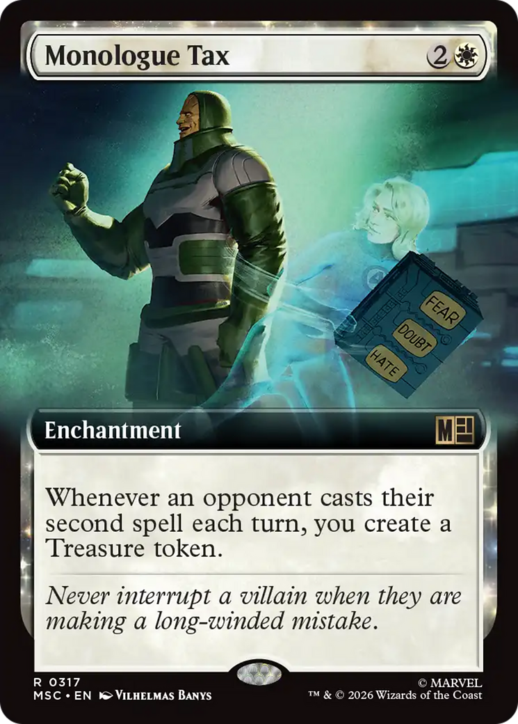 Monologue Tax (Extended Art) [Marvel Super Heroes Commander] | Exor Games Bridgewater