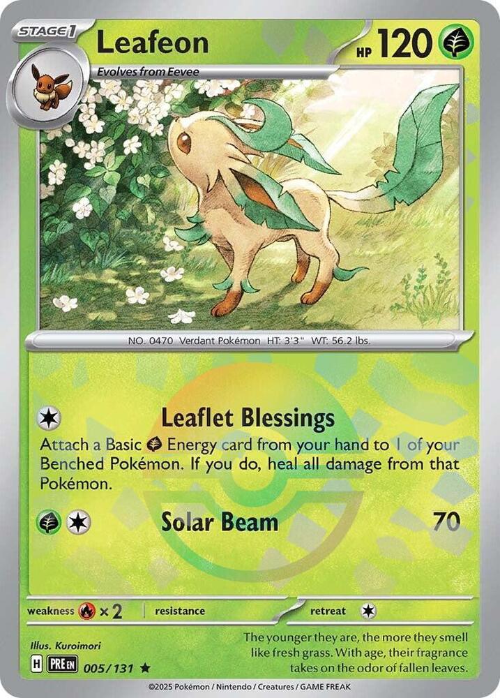 Leafeon (005/131) (Poke Ball Pattern) [Scarlet & Violet: Prismatic Evolutions] | Exor Games Bridgewater
