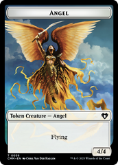 Copy (54) // Angel Double-Sided Token [Commander Masters Tokens] | Exor Games Bridgewater