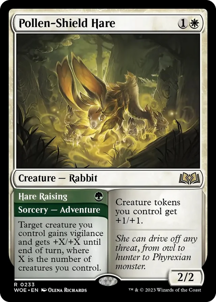 Pollen-Shield Hare // Hare Raising [Wilds of Eldraine] | Exor Games Bridgewater