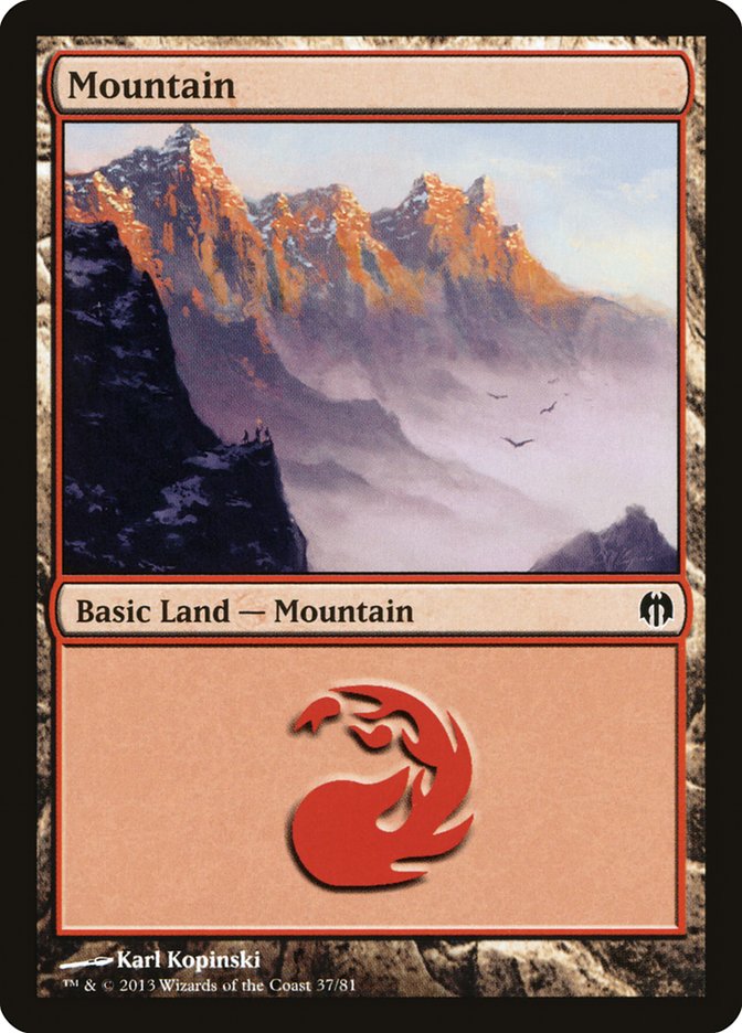 Mountain (37) [Duel Decks: Heroes vs. Monsters] | Exor Games Bridgewater