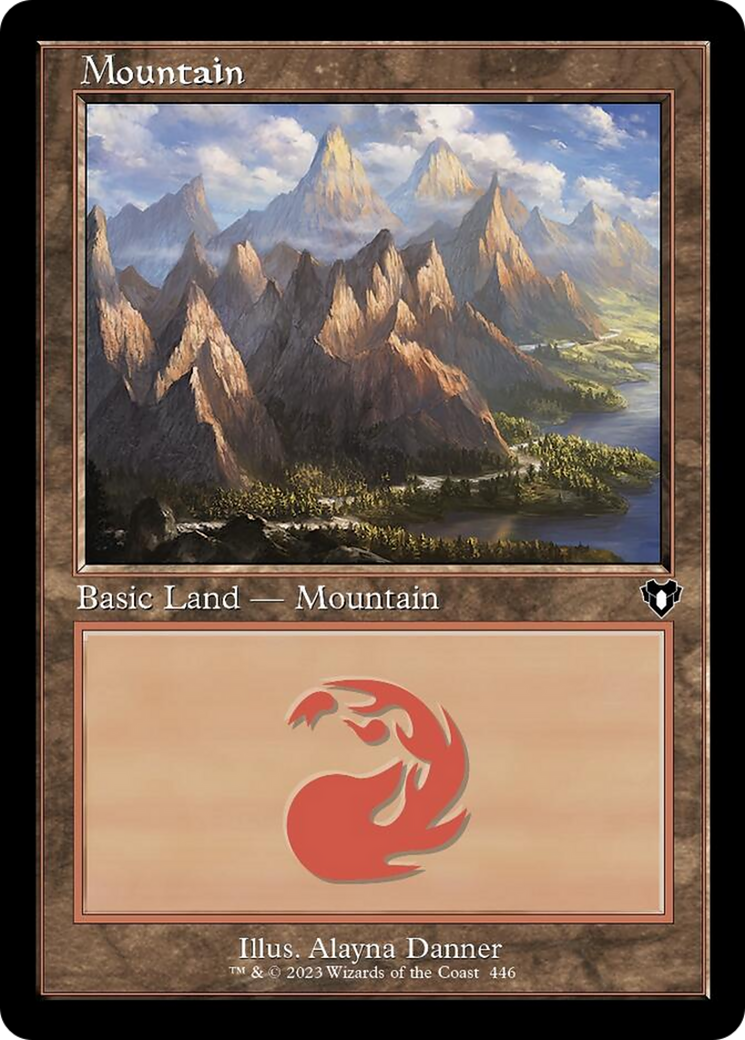 Mountain (446) (Retro) [Commander Masters] | Exor Games Bridgewater