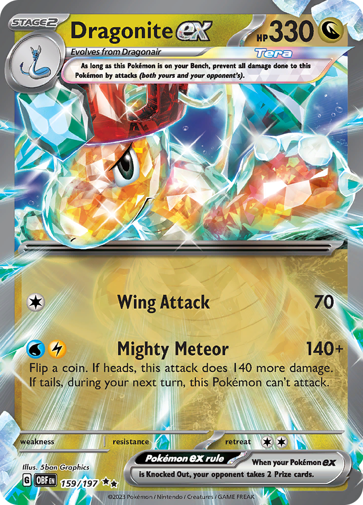 Dragonite ex (159/197) [Scarlet & Violet: Obsidian Flames] | Exor Games Bridgewater