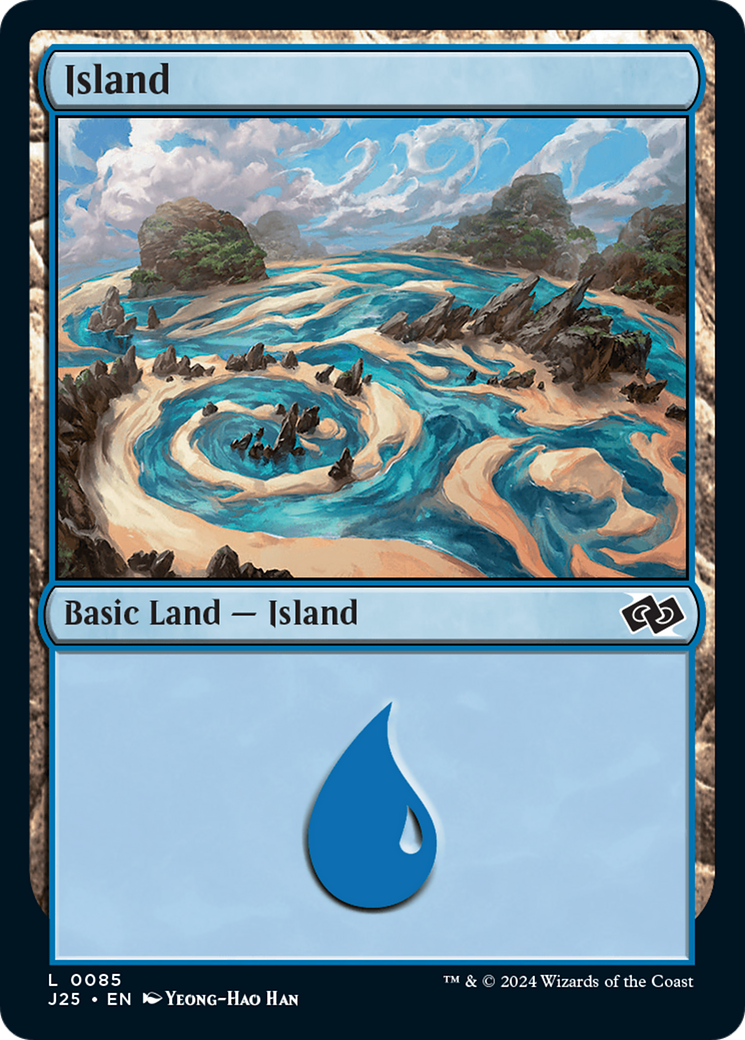 Island (85) [Foundations Jumpstart] | Exor Games Bridgewater