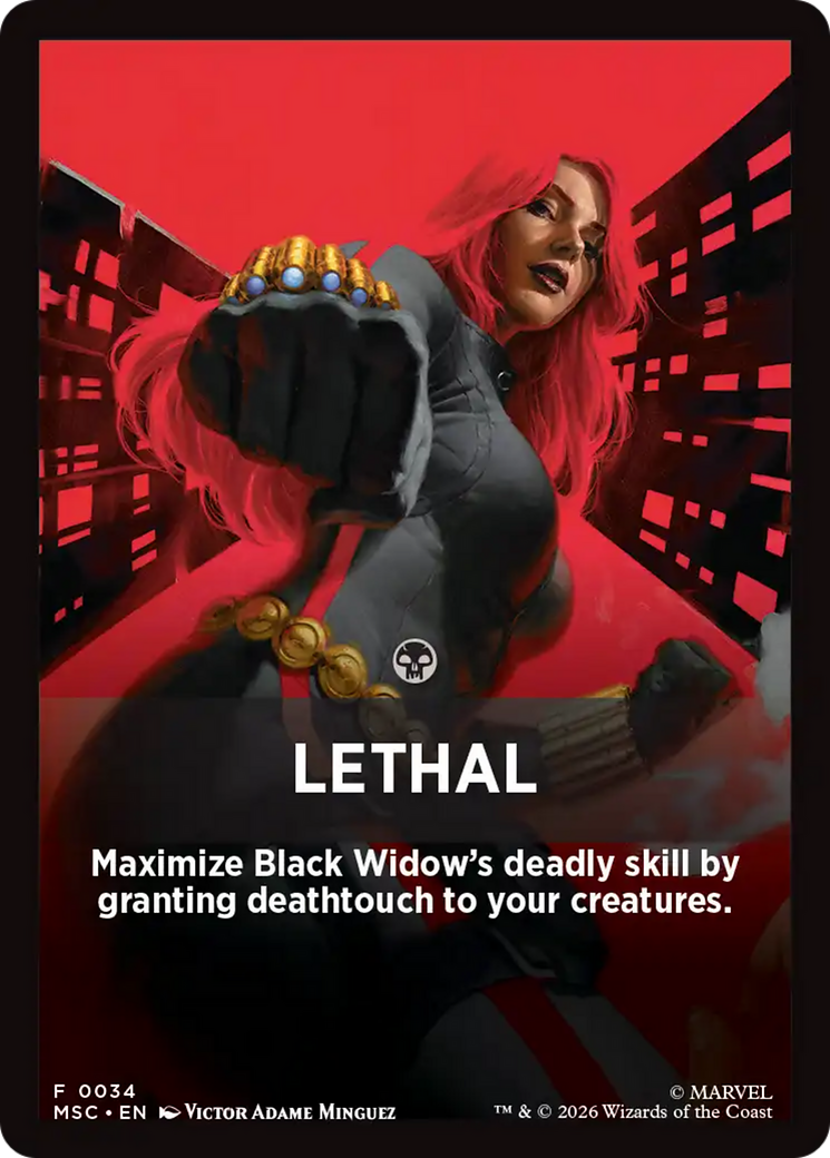 Lethal Theme Card [Marvel Super Heroes Commander] | Exor Games Bridgewater