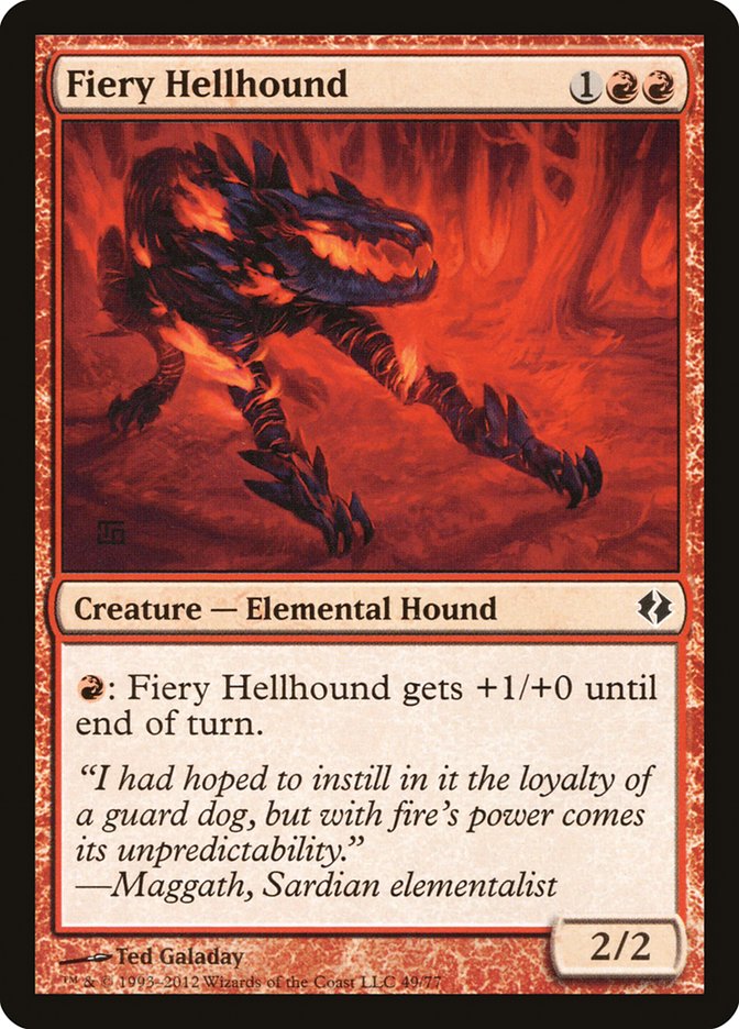 Fiery Hellhound [Duel Decks: Venser vs. Koth] | Exor Games Bridgewater