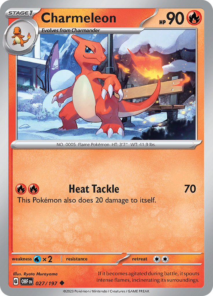 Charmeleon (027/197) [Scarlet & Violet: Obsidian Flames] | Exor Games Bridgewater