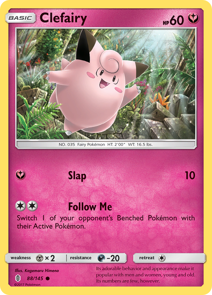 Clefairy (88/145) [Sun & Moon: Guardians Rising] | Exor Games Bridgewater