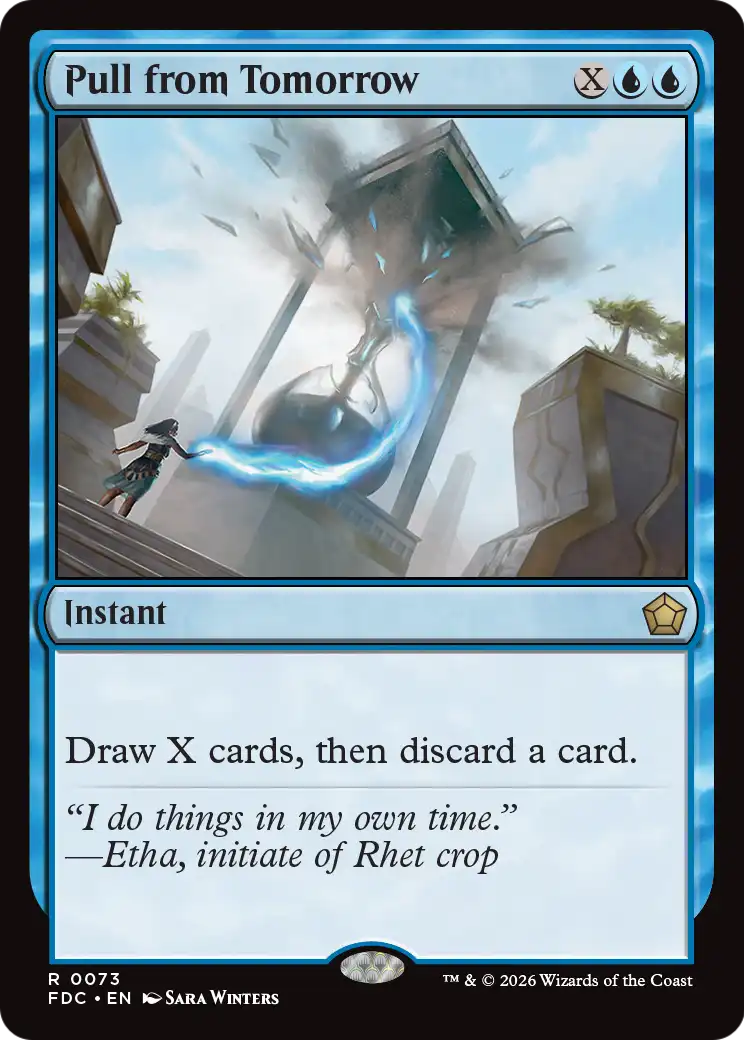 Pull from Tomorrow [Foundations Commander] | Exor Games Bridgewater