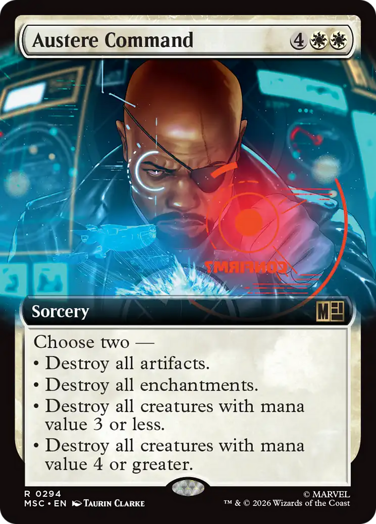 Austere Command (Extended Art) [Marvel Super Heroes Commander] | Exor Games Bridgewater