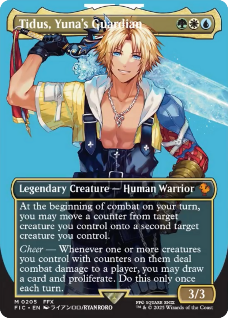 Tidus, Yuna's Guardian (Borderless) [FINAL FANTASY Commander] | Exor Games Bridgewater