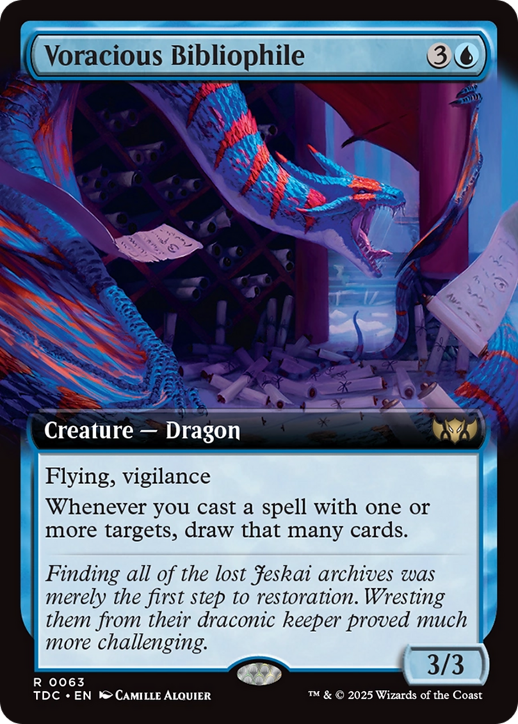 Voracious Bibliophile (Extended Art) [Tarkir: Dragonstorm Commander] | Exor Games Bridgewater