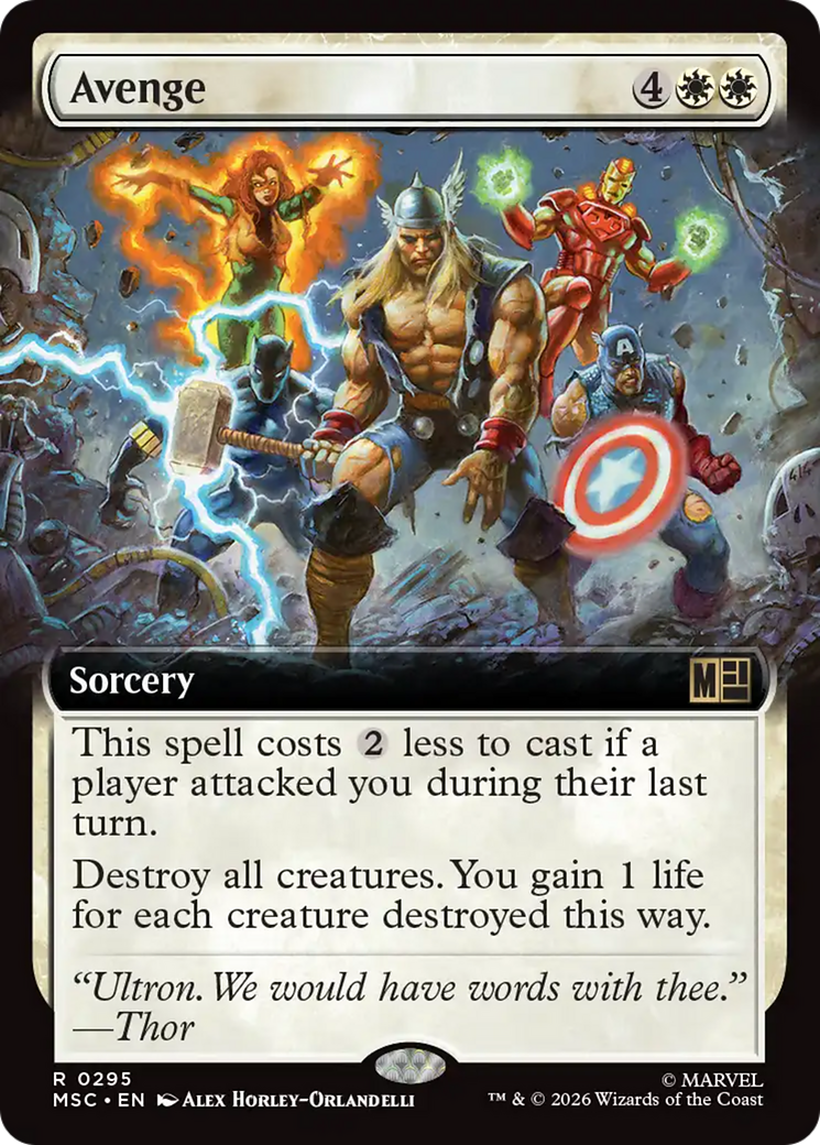 Avenge (Extended Art) [Marvel Super Heroes Commander] | Exor Games Bridgewater