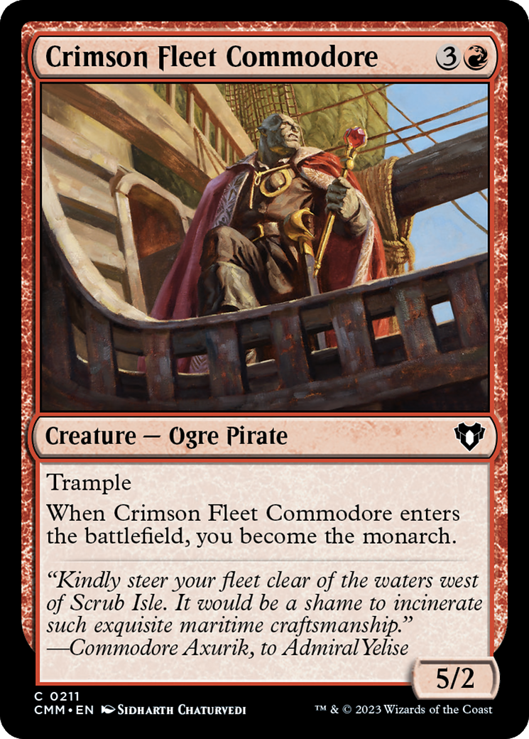 Crimson Fleet Commodore [Commander Masters] | Exor Games Bridgewater