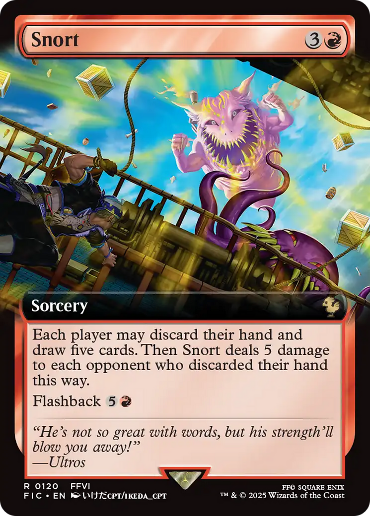 Snort (Extended Art) [FINAL FANTASY Commander] | Exor Games Bridgewater