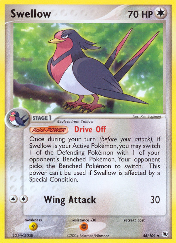 Swellow (46/109) [EX: Ruby & Sapphire] | Exor Games Bridgewater