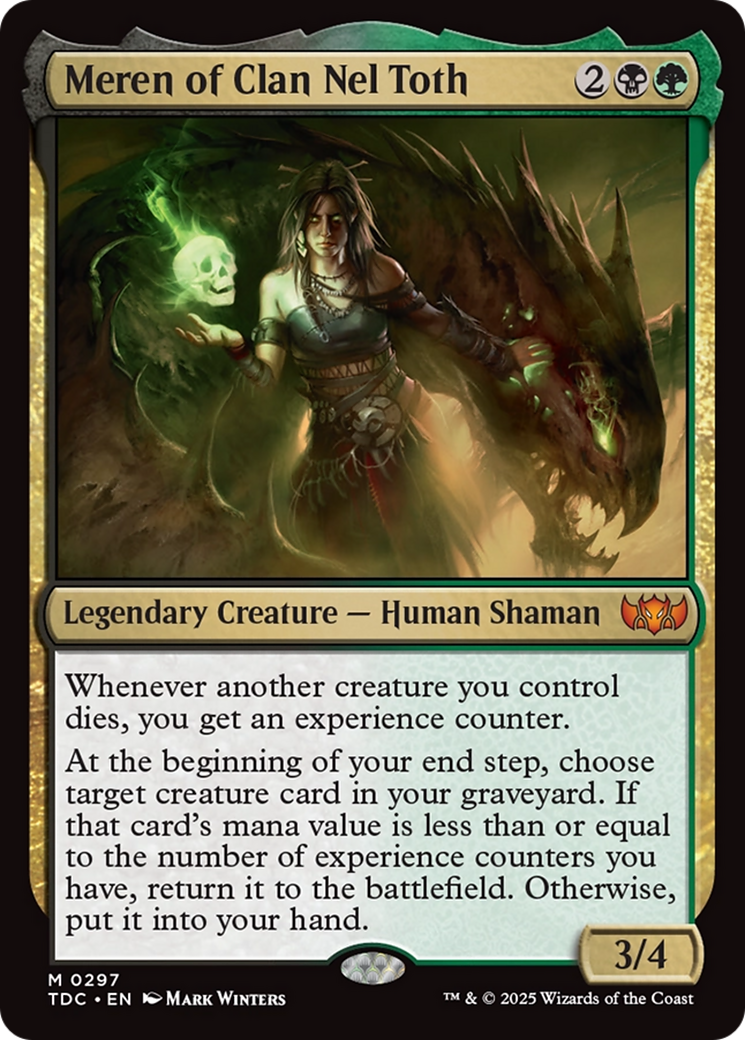 Meren of Clan Nel Toth [Tarkir: Dragonstorm Commander] | Exor Games Bridgewater