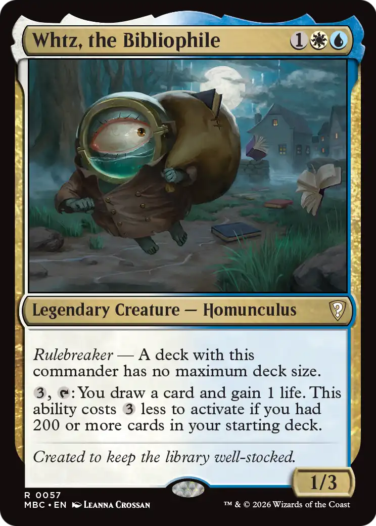 Whtz, the Bibliophile [Mystery Booster: Commander Edition] | Exor Games Bridgewater