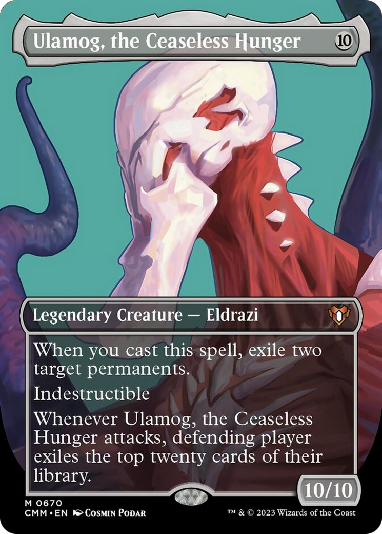 Ulamog, the Ceaseless Hunger (Borderless Profile) [Commander Masters] | Exor Games Bridgewater