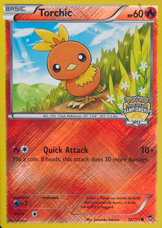 Torchic (12/111) (City Championship Promo) [XY: Furious Fists] | Exor Games Bridgewater