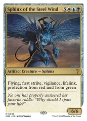 Sphinx of the Steel Wind (White Border) [Mystery Booster 2] | Exor Games Bridgewater