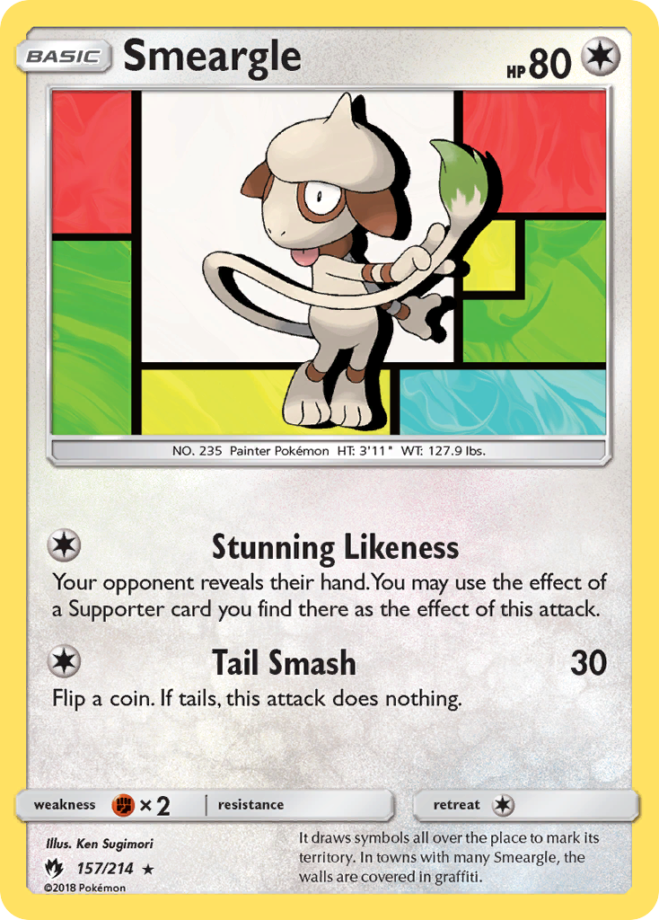 Smeargle (157/214) [Sun & Moon: Lost Thunder] | Exor Games Bridgewater