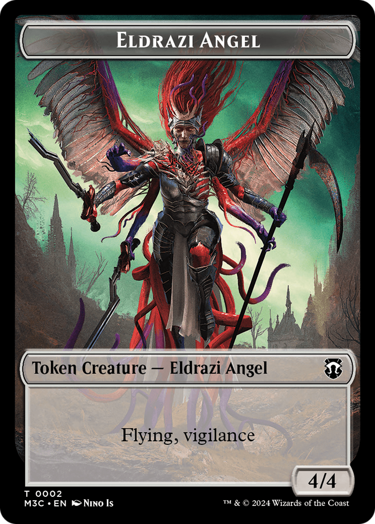 Eldrazi Angel // Copy Double-Sided Token [Modern Horizons 3 Commander Tokens] | Exor Games Bridgewater