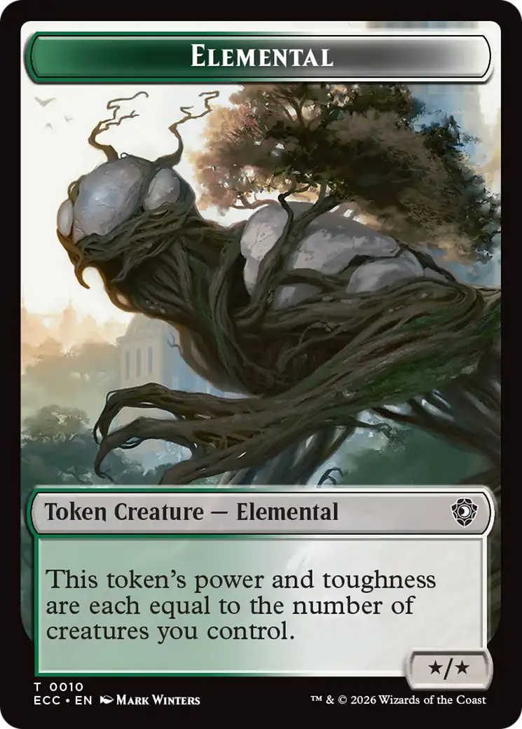 Copy // Elemental (0010) Double-Sided Token [Lorwyn Eclipsed Tokens] | Exor Games Bridgewater