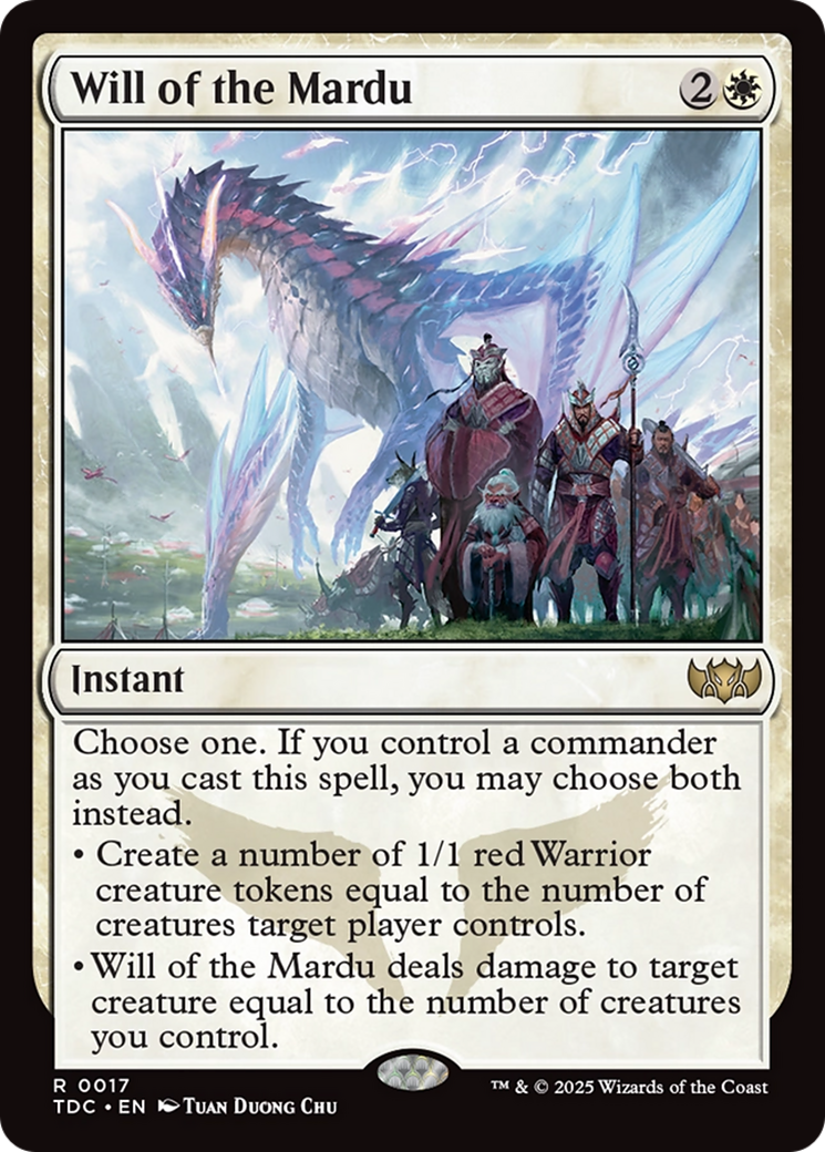 Will of the Mardu [Tarkir: Dragonstorm Commander] | Exor Games Bridgewater