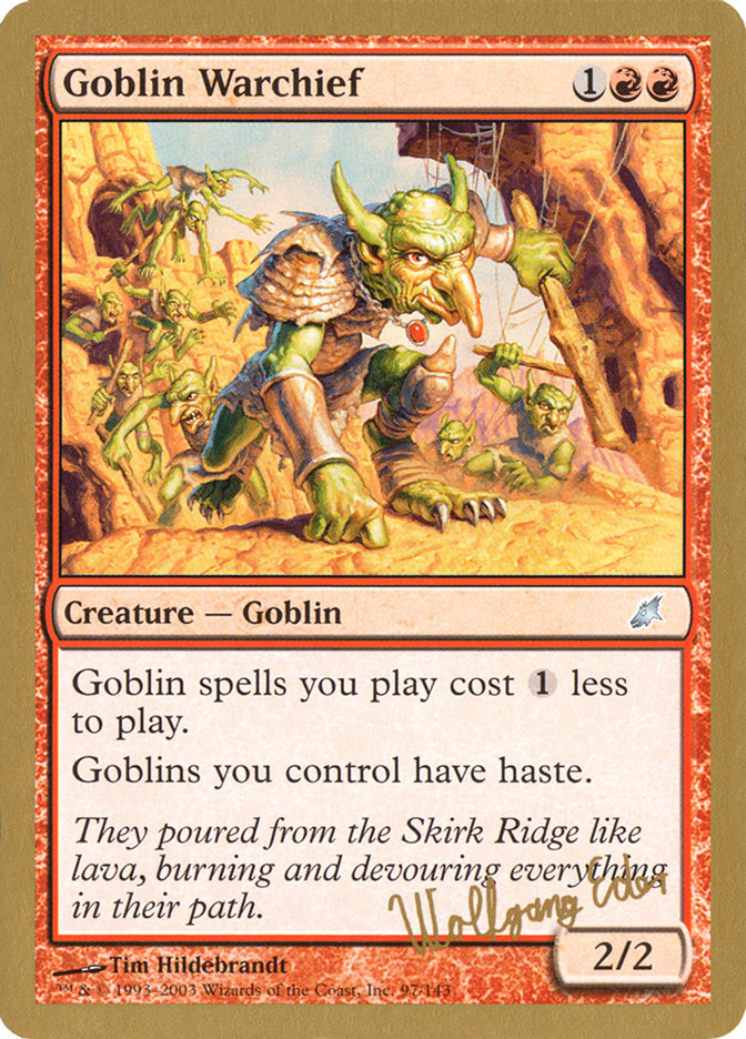 Goblin Warchief (Wolfgang Eder) [World Championship Decks 2003] | Exor Games Bridgewater