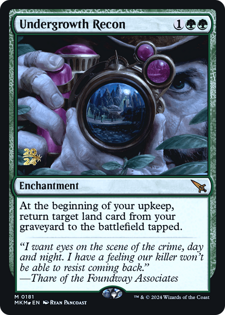 Undergrowth Recon [Murders at Karlov Manor Prerelease Promos] | Exor Games Bridgewater