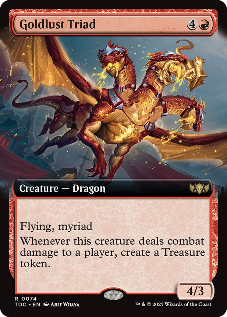 Goldlust Triad (Extended Art) [Tarkir: Dragonstorm Commander] | Exor Games Bridgewater