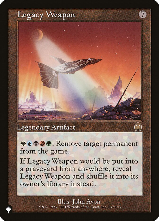 Legacy Weapon [The List] | Exor Games Bridgewater