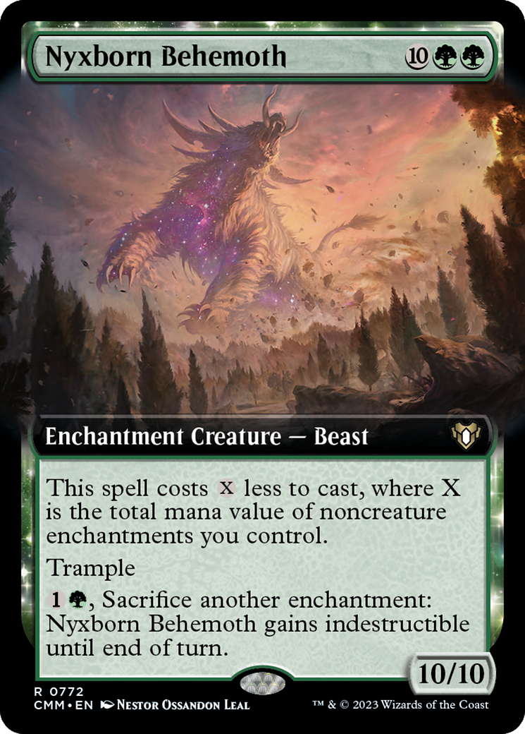 Nyxborn Behemoth (Extended Art) [Commander Masters] | Exor Games Bridgewater