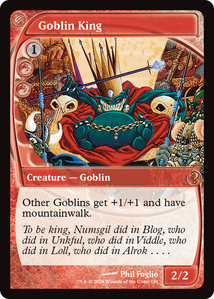 Goblin King (Future Sight) [Mystery Booster 2] | Exor Games Bridgewater