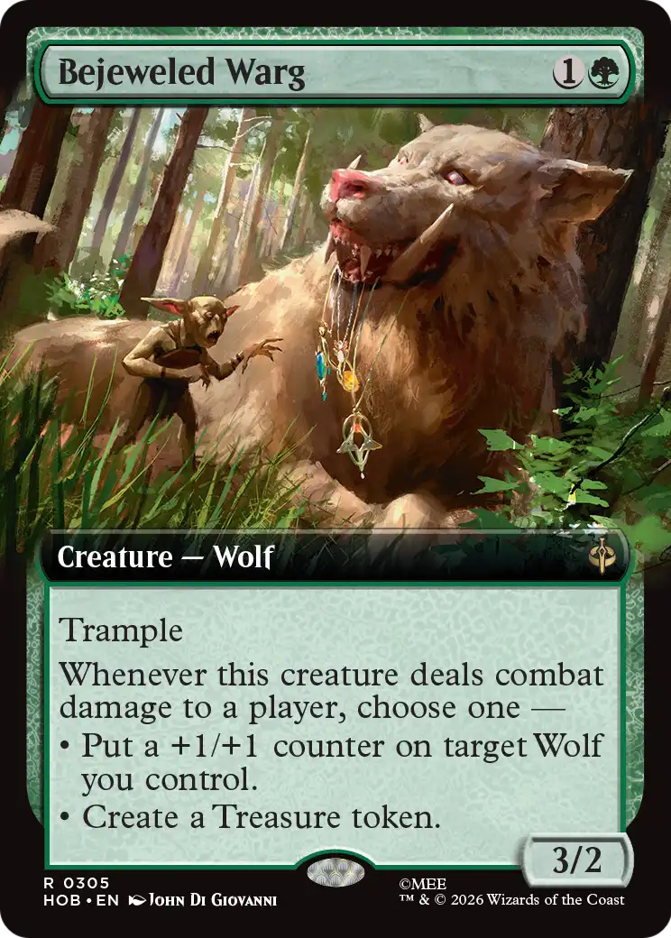 Bejeweled Warg (Extended Art) [The Hobbit] | Exor Games Bridgewater