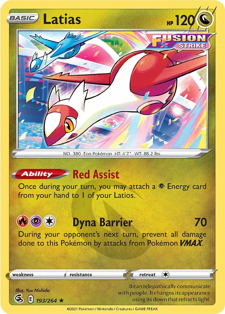 Latias (193/264) [Sword & Shield: Fusion Strike] | Exor Games Bridgewater