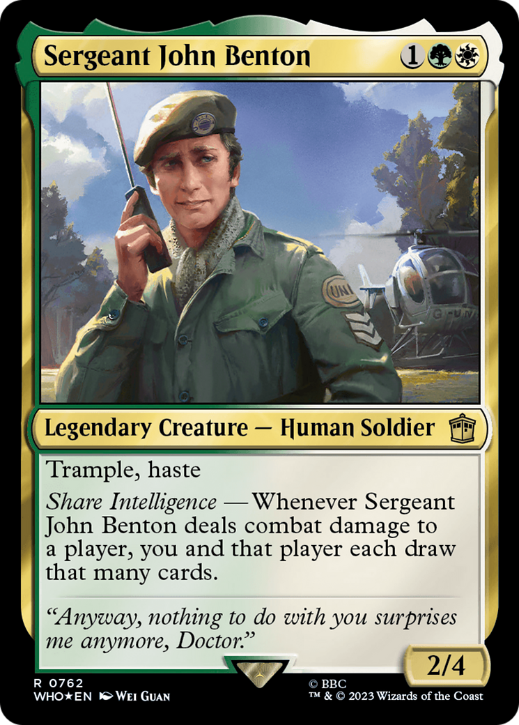 Sergeant John Benton (Surge Foil) [Doctor Who] | Exor Games Bridgewater