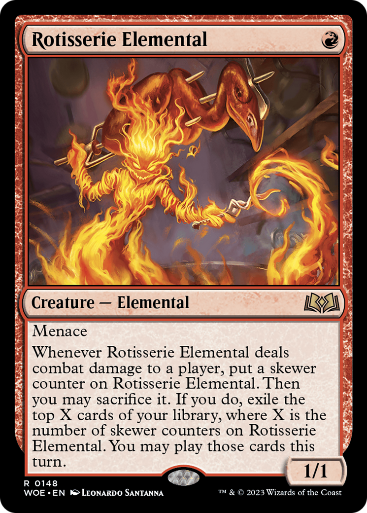 Rotisserie Elemental [Wilds of Eldraine] | Exor Games Bridgewater