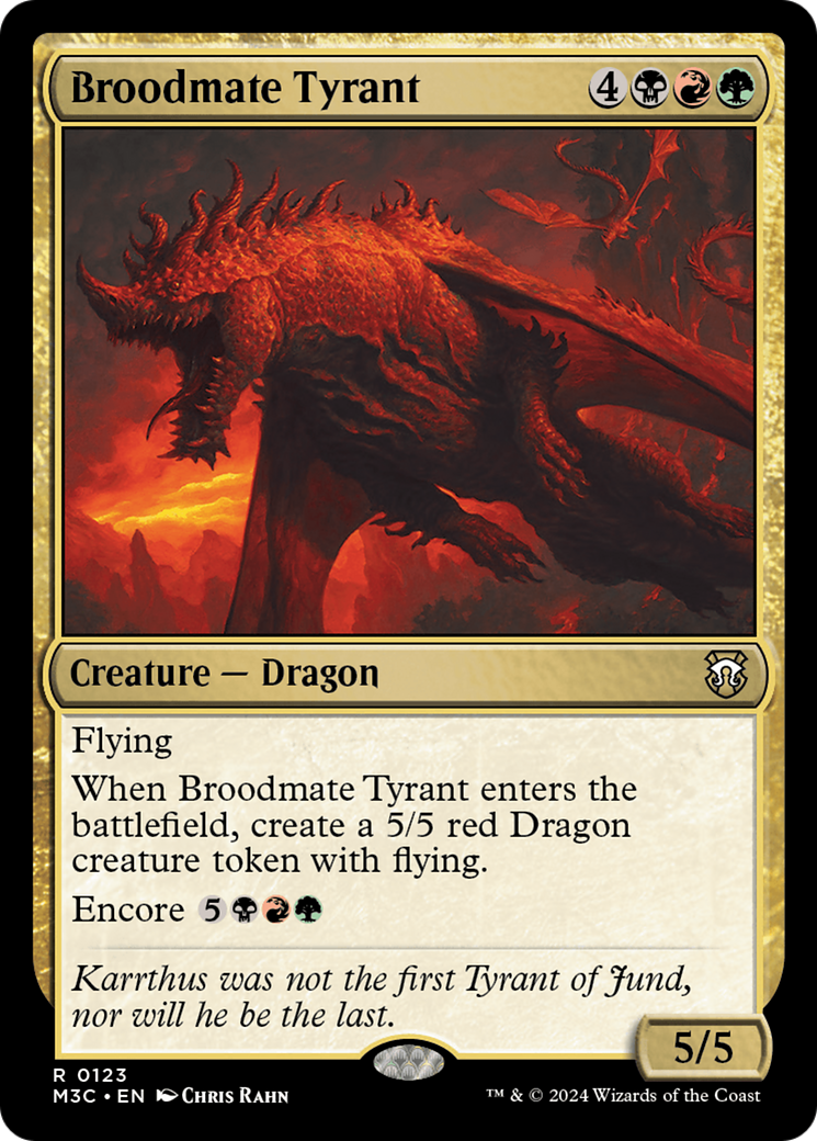 Broodmate Tyrant (Extended Art) (Ripple Foil) [Modern Horizons 3 Commander] | Exor Games Bridgewater