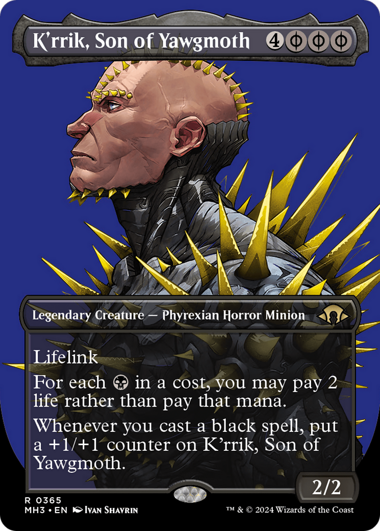K'rrik, Son of Yawgmoth (Borderless) [Modern Horizons 3] | Exor Games Bridgewater