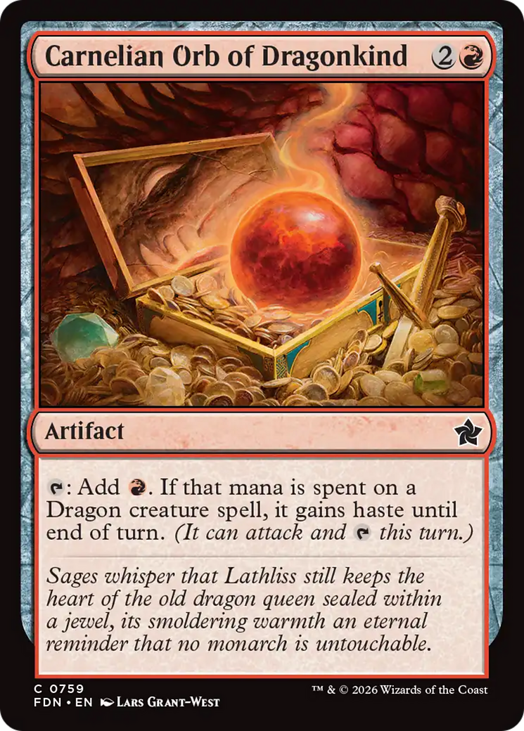 Carnelian Orb of Dragonkind (0759) [Foundations] | Exor Games Bridgewater
