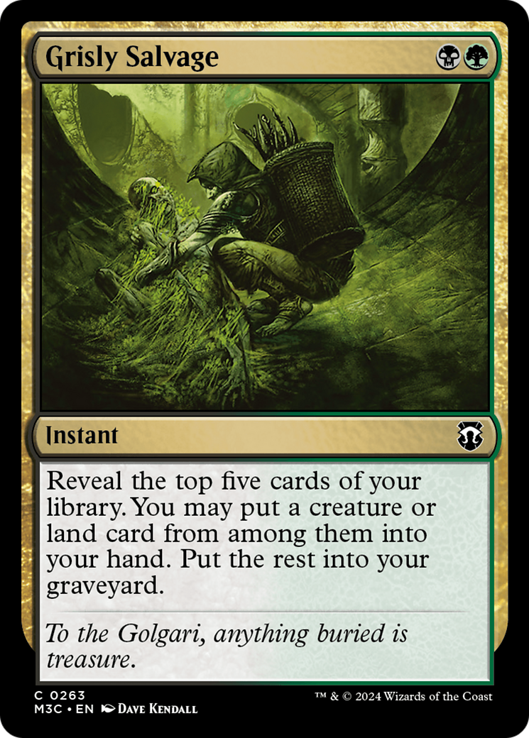 Grisly Salvage (Ripple Foil) [Modern Horizons 3 Commander] | Exor Games Bridgewater
