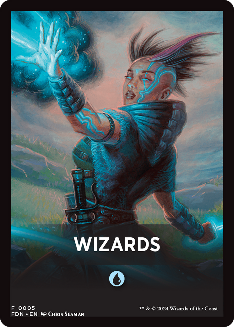 Wizards Theme Card [Foundations Tokens] | Exor Games Bridgewater