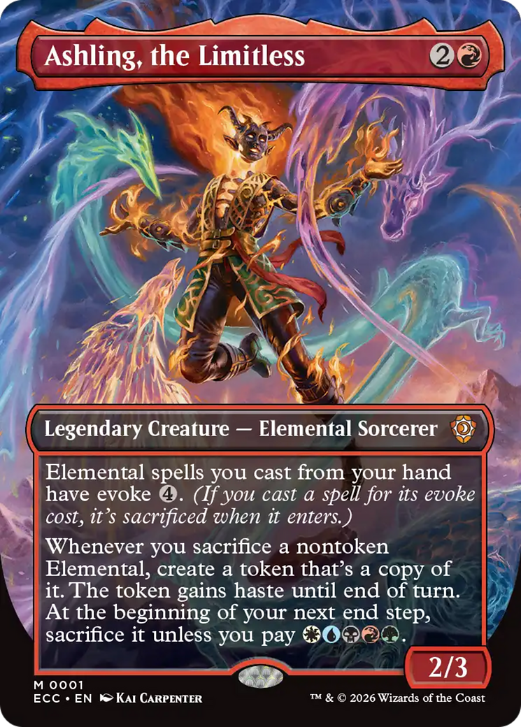 Ashling, the Limitless (Borderless) [Lorwyn Eclipsed Commander] | Exor Games Bridgewater