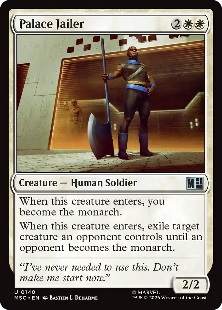 Palace Jailer (Surge Foil) [Marvel Super Heroes Commander] | Exor Games Bridgewater