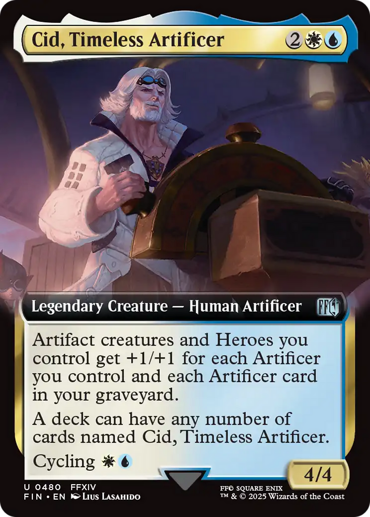 Cid, Timeless Artificer (Extended Art) [FINAL FANTASY] | Exor Games Bridgewater