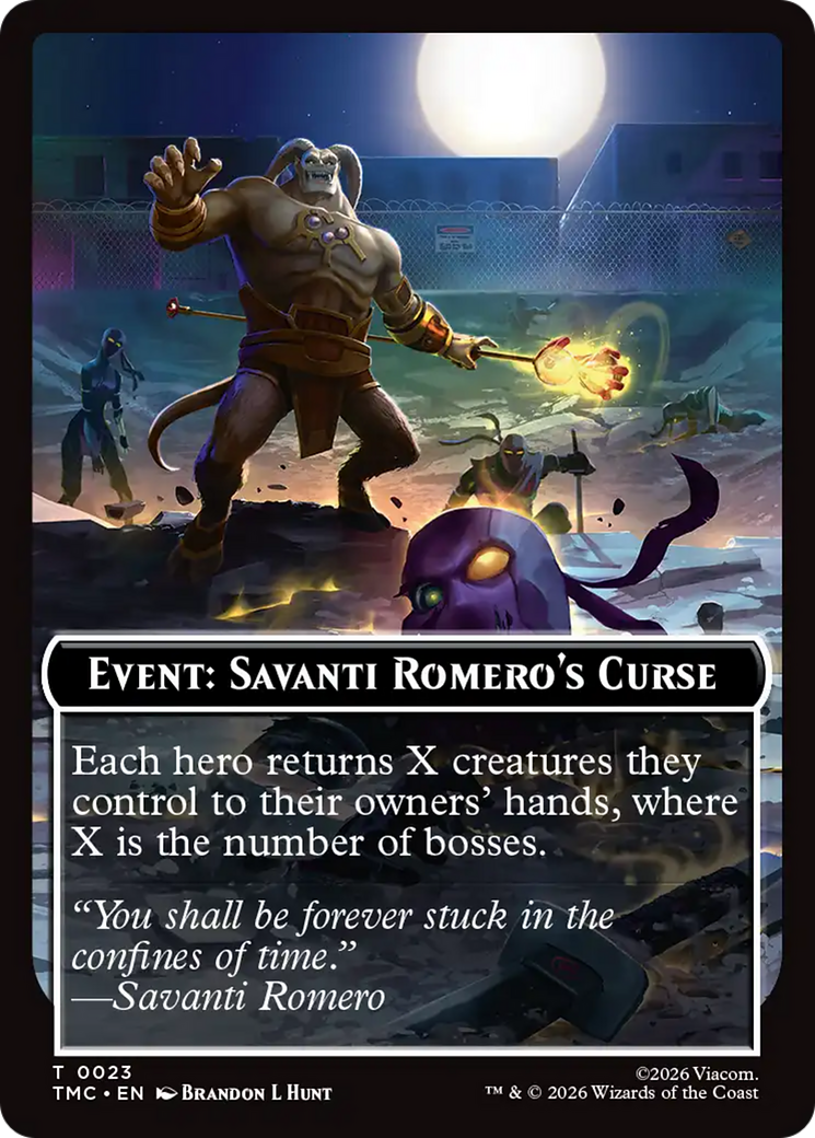 Event: Savanti Romero's Curse [Teenage Mutant Ninja Turtles Commander Tokens] | Exor Games Bridgewater