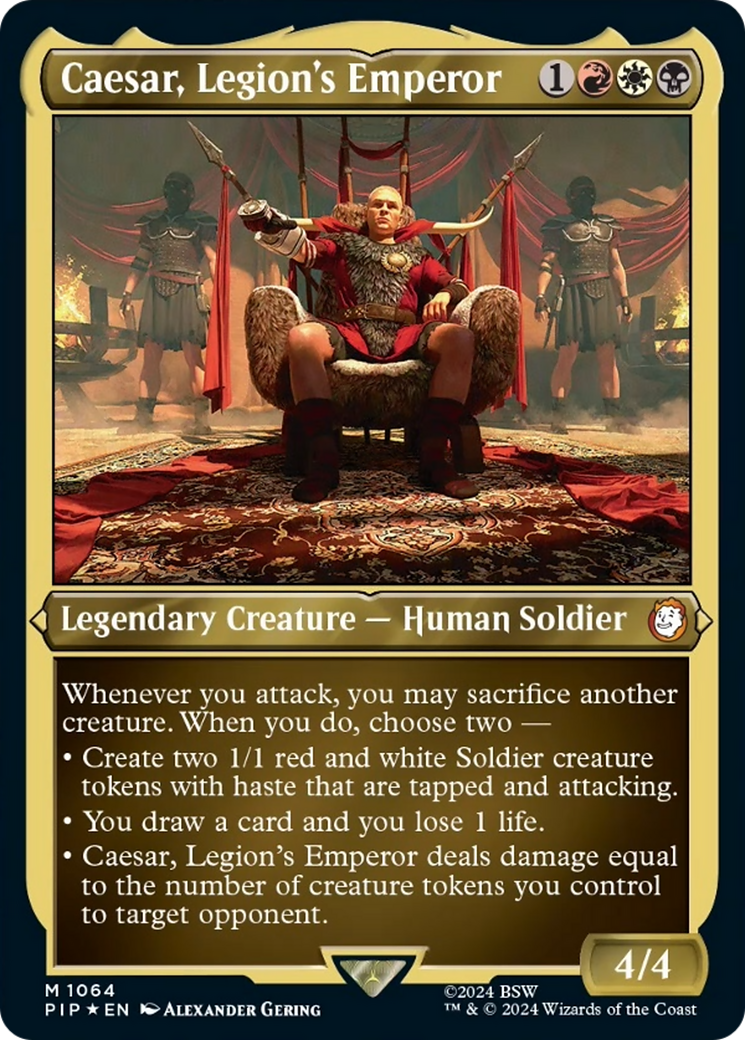 Caesar, Legion's Emperor (Display Commander) [Fallout] | Exor Games Bridgewater