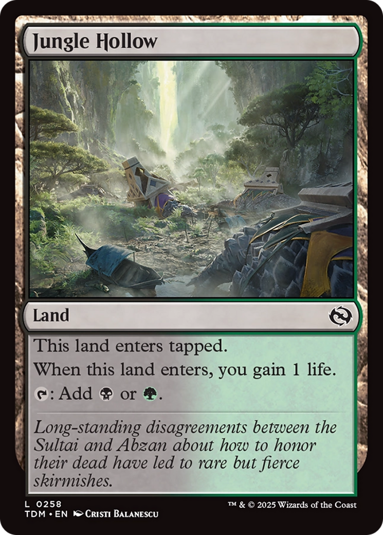 Jungle Hollow [Tarkir: Dragonstorm] | Exor Games Bridgewater